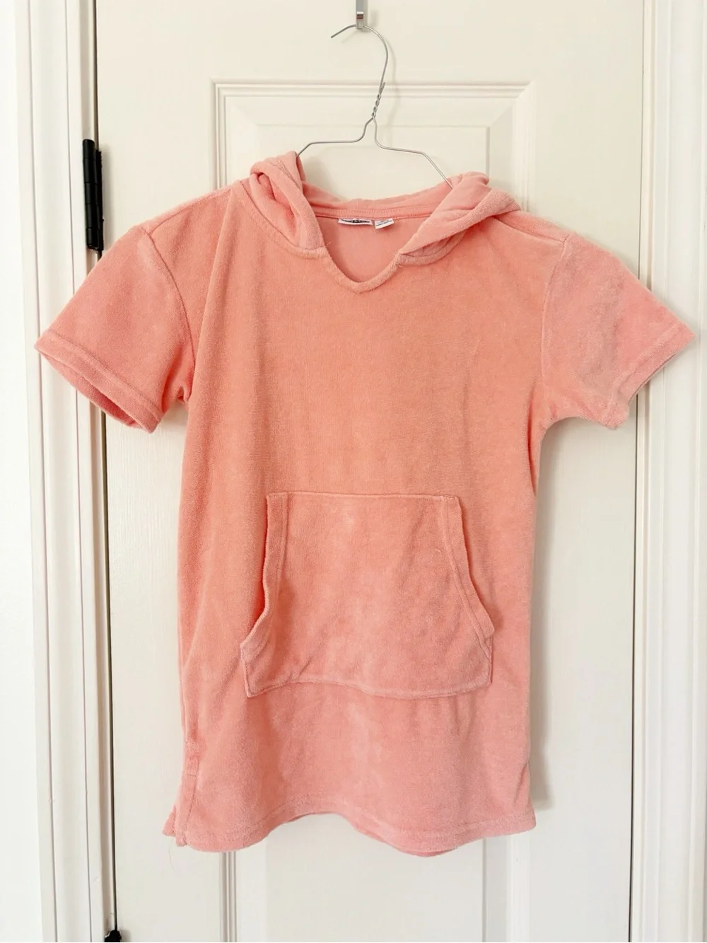Small • Lily & Dan peach terrycloth swim coverup